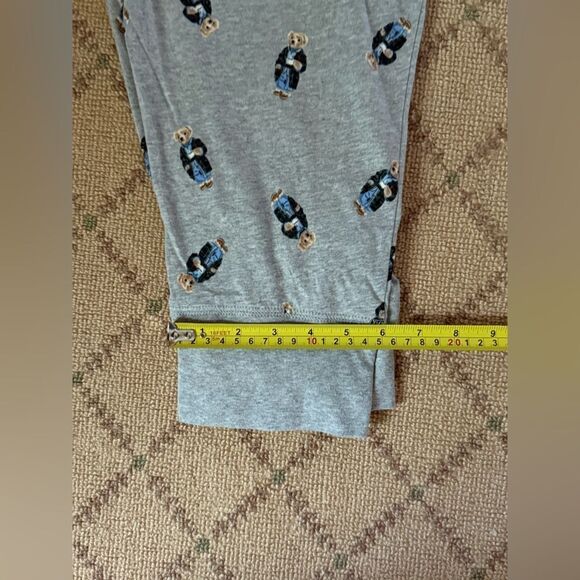 Ralph Lauren Polo Bear Cotton Jersey Pajama Sleep Set L - Picture 13 of 14